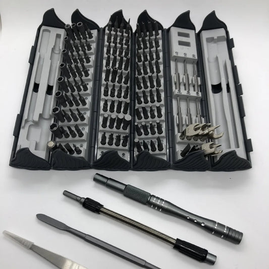 Multi-Function Precision Screwdriver Set 128 in 1 Manual Repair Tools Magnetic Phillips Torx Screw Driver Bits for Iphone PC