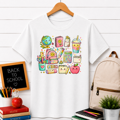 Kawaii School Supplies T-Shirt