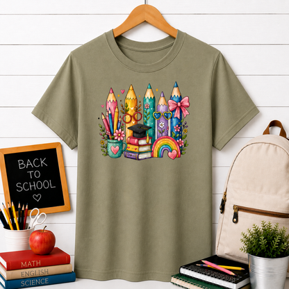 Rainbow Colored Pencils T-Shirt