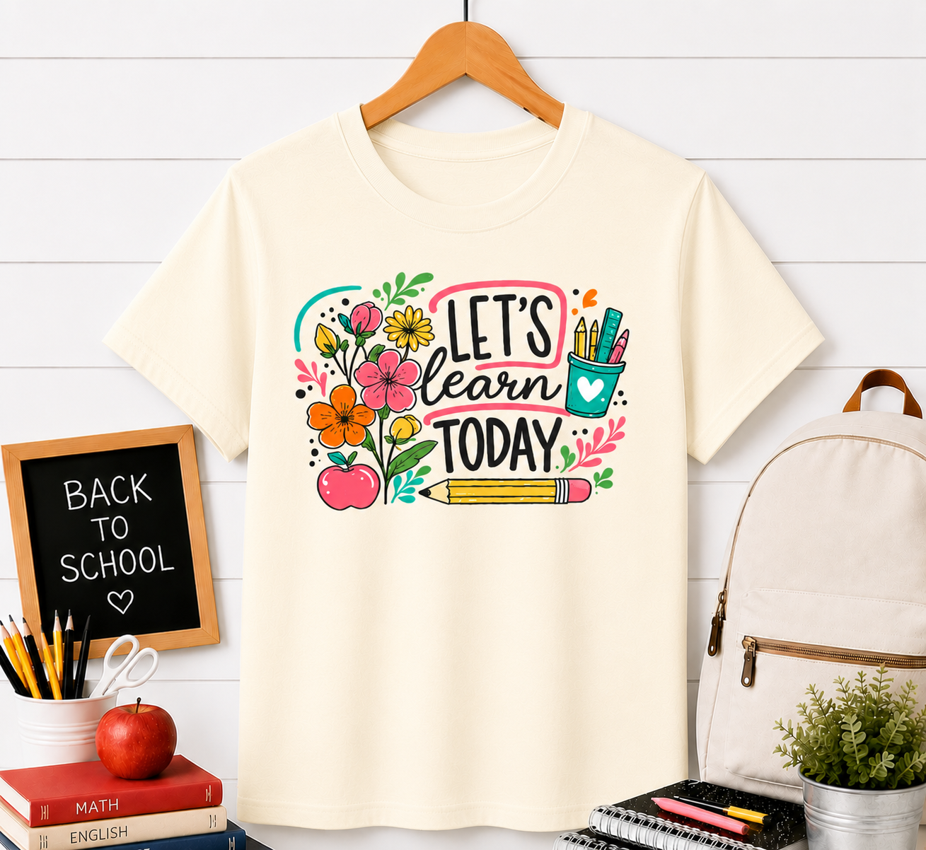 Let’s Learn Today T-Shirt — Cute Teacher Back-to-School Tee