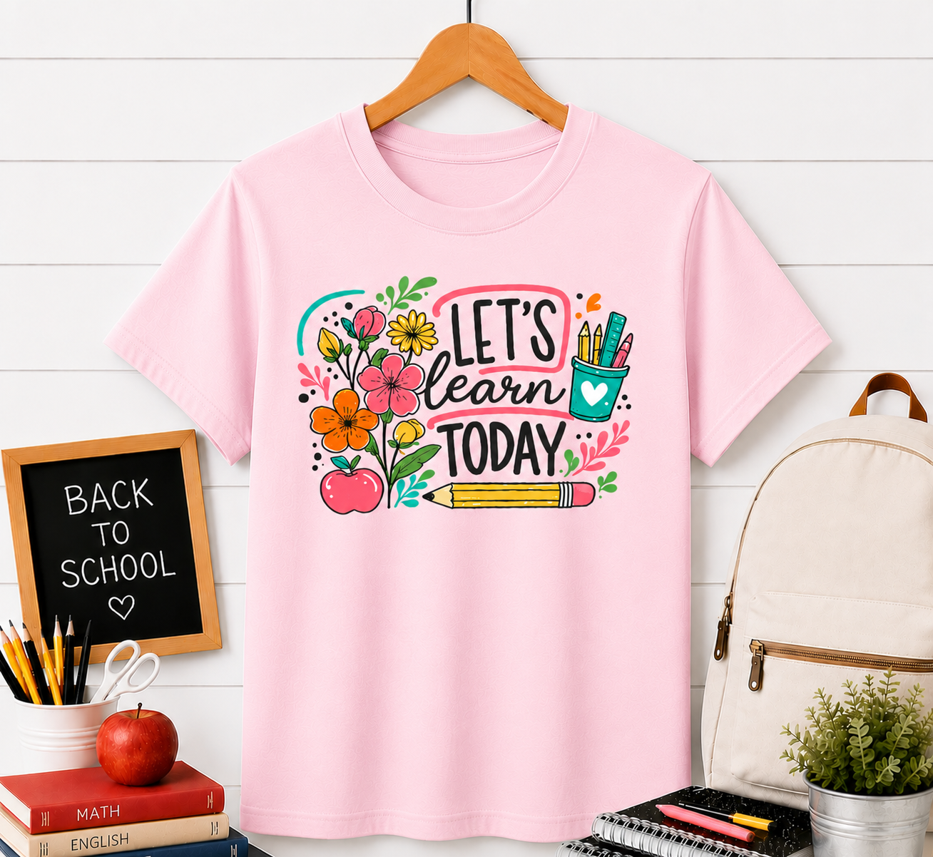Let’s Learn Today T-Shirt — Cute Teacher Back-to-School Tee