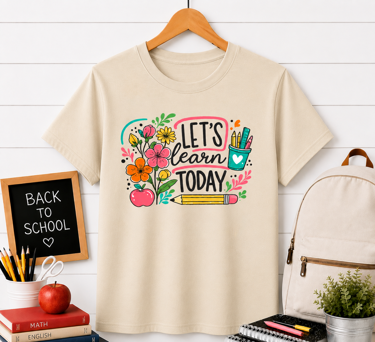 Let’s Learn Today T-Shirt — Cute Teacher Back-to-School Tee