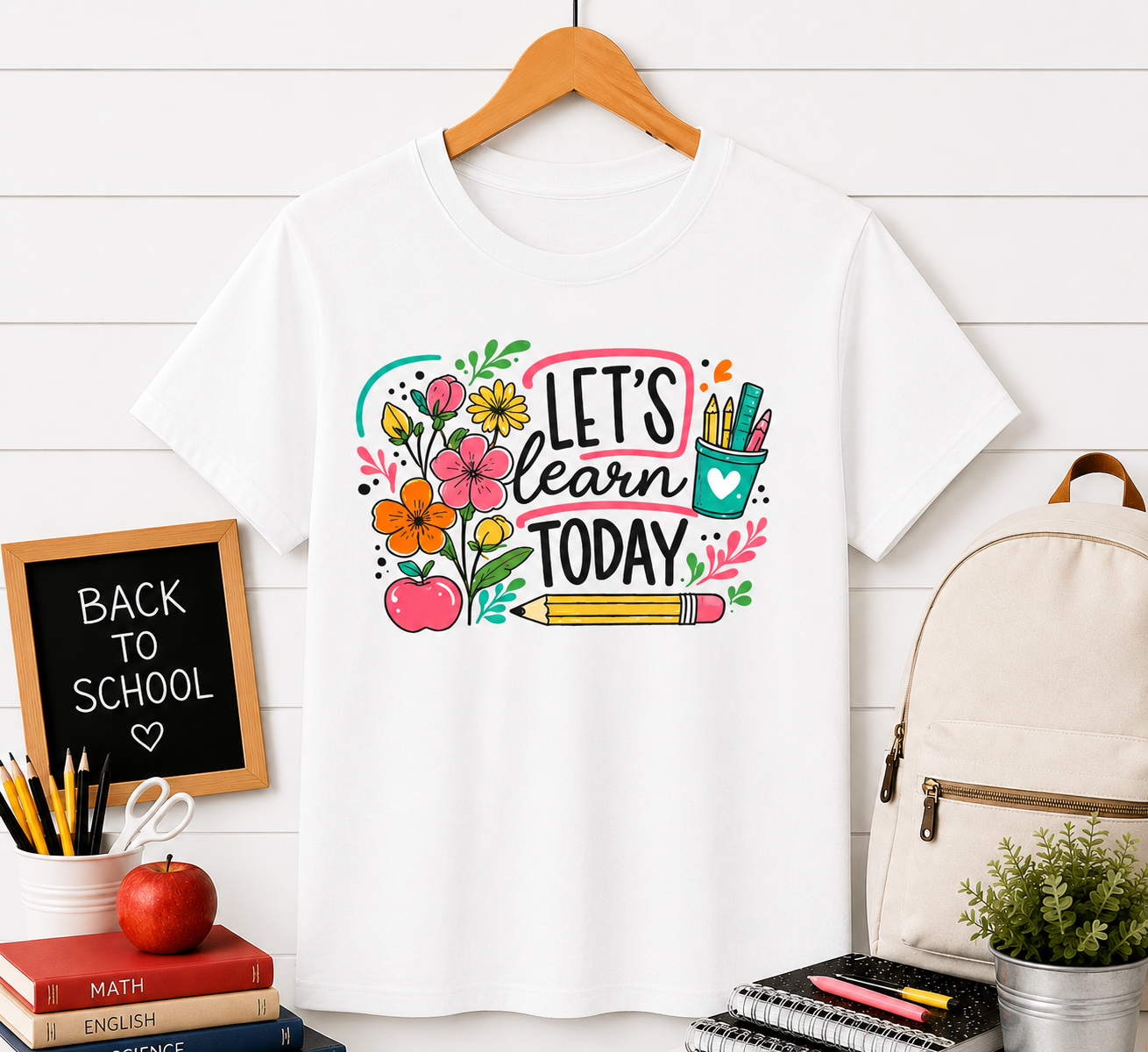 Let’s Learn Today T-Shirt — Cute Teacher Back-to-School Tee