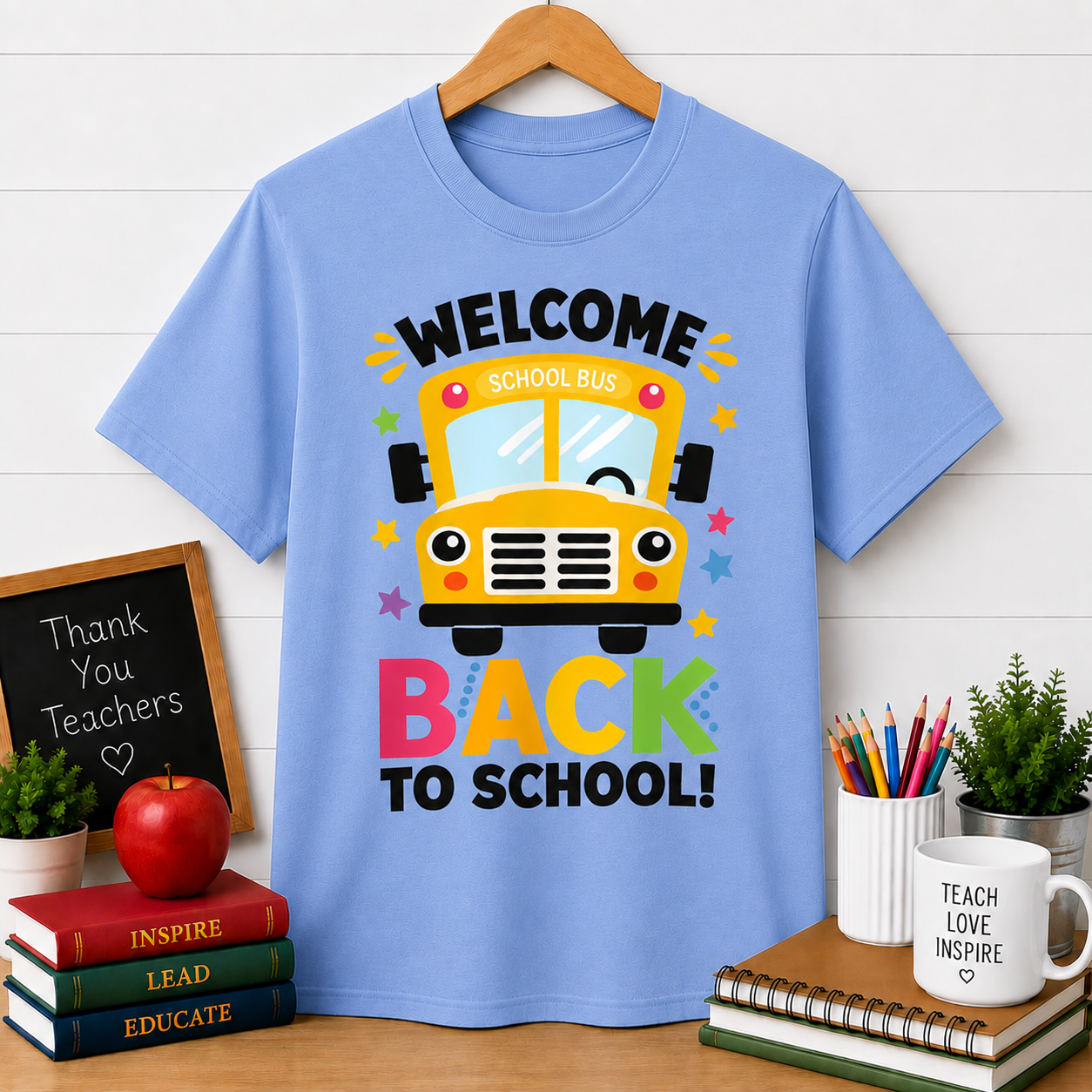 Back to School Bus T‑Shirt – "Welcome Back to School" Kids Tee