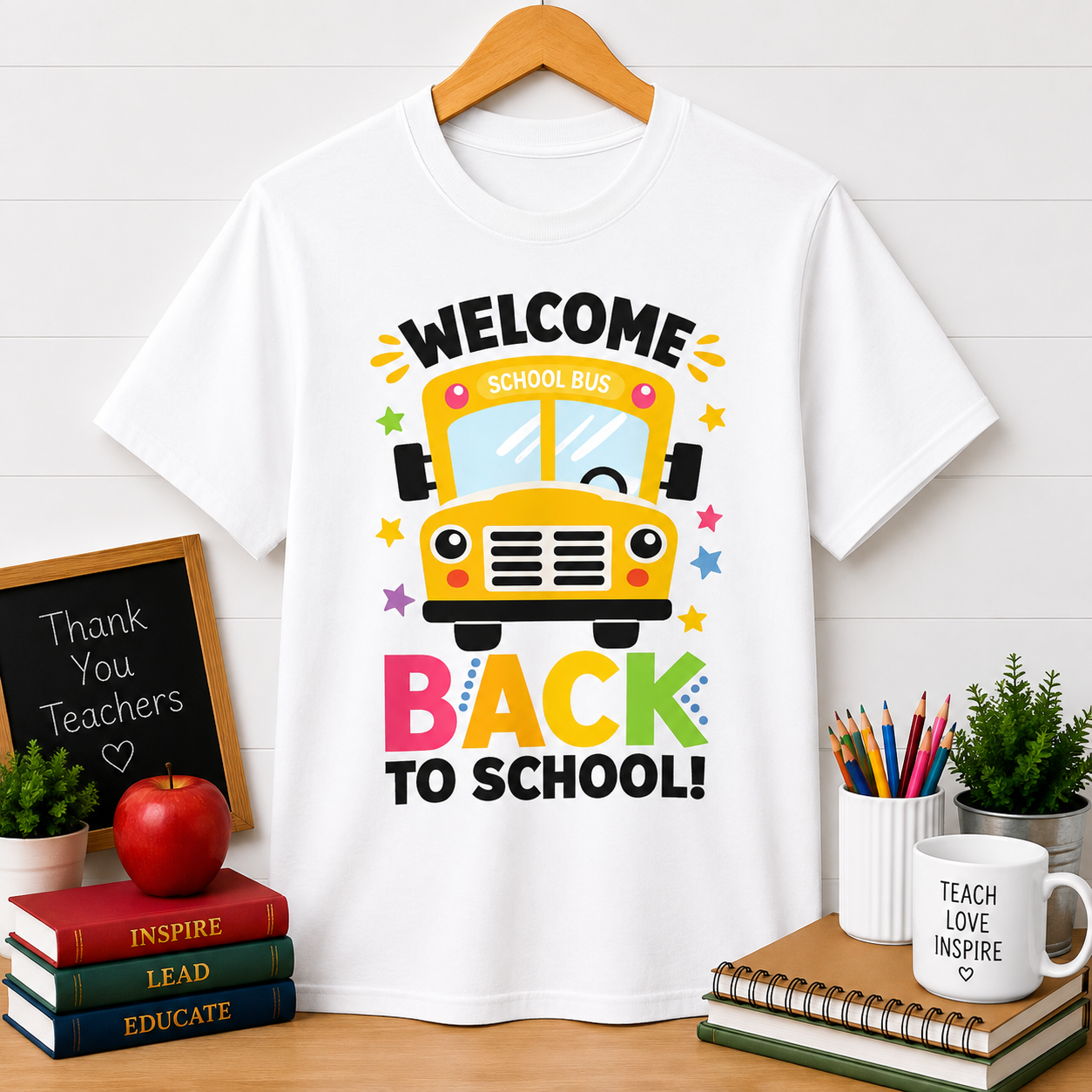 Back to School Bus T‑Shirt – "Welcome Back to School" Kids Tee