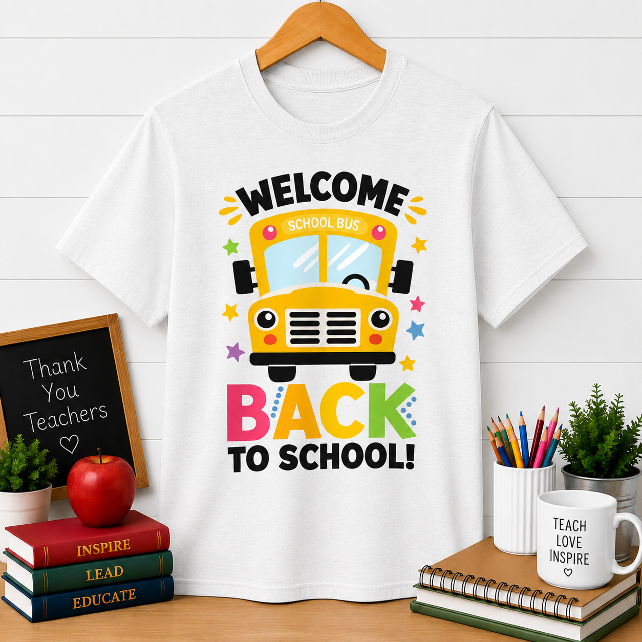 Back to School Bus T‑Shirt – "Welcome Back to School" Kids Tee