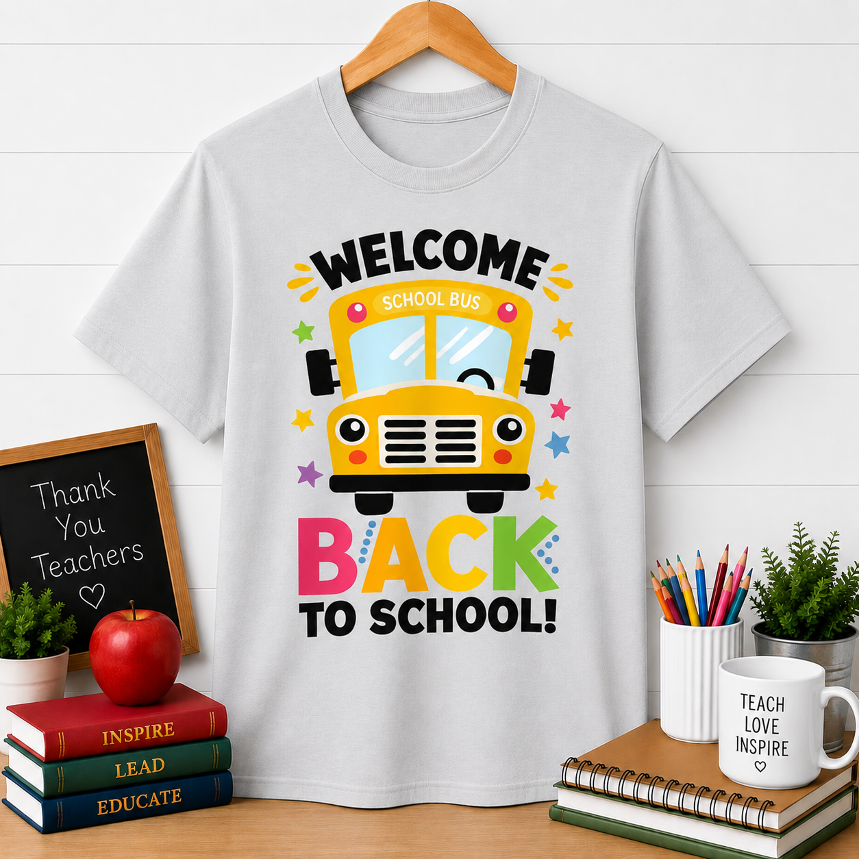 Back to School Bus T‑Shirt – "Welcome Back to School" Kids Tee