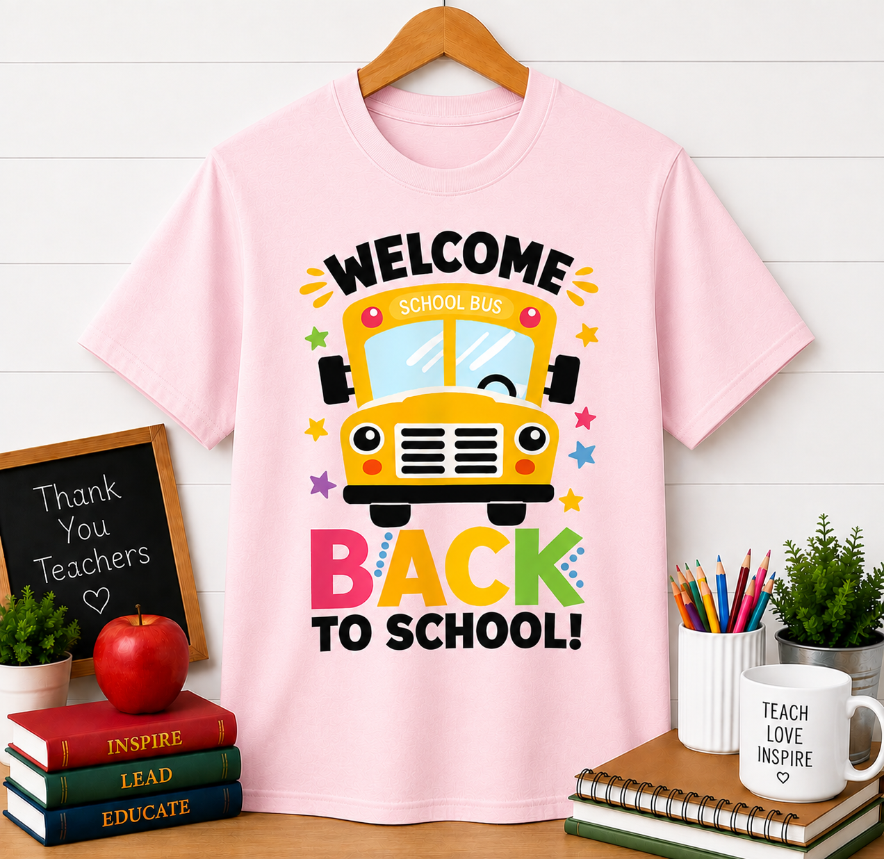 Back to School Bus T‑Shirt – "Welcome Back to School" Kids Tee