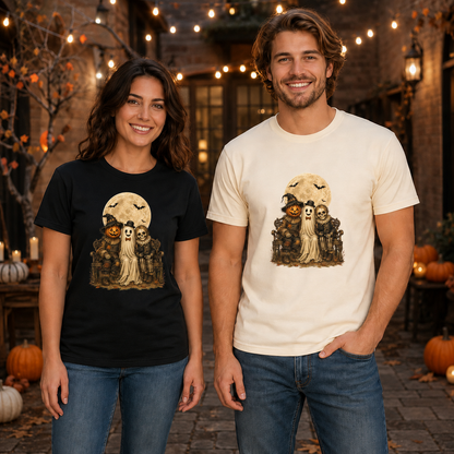 Moonlit Halloween Friends Tee