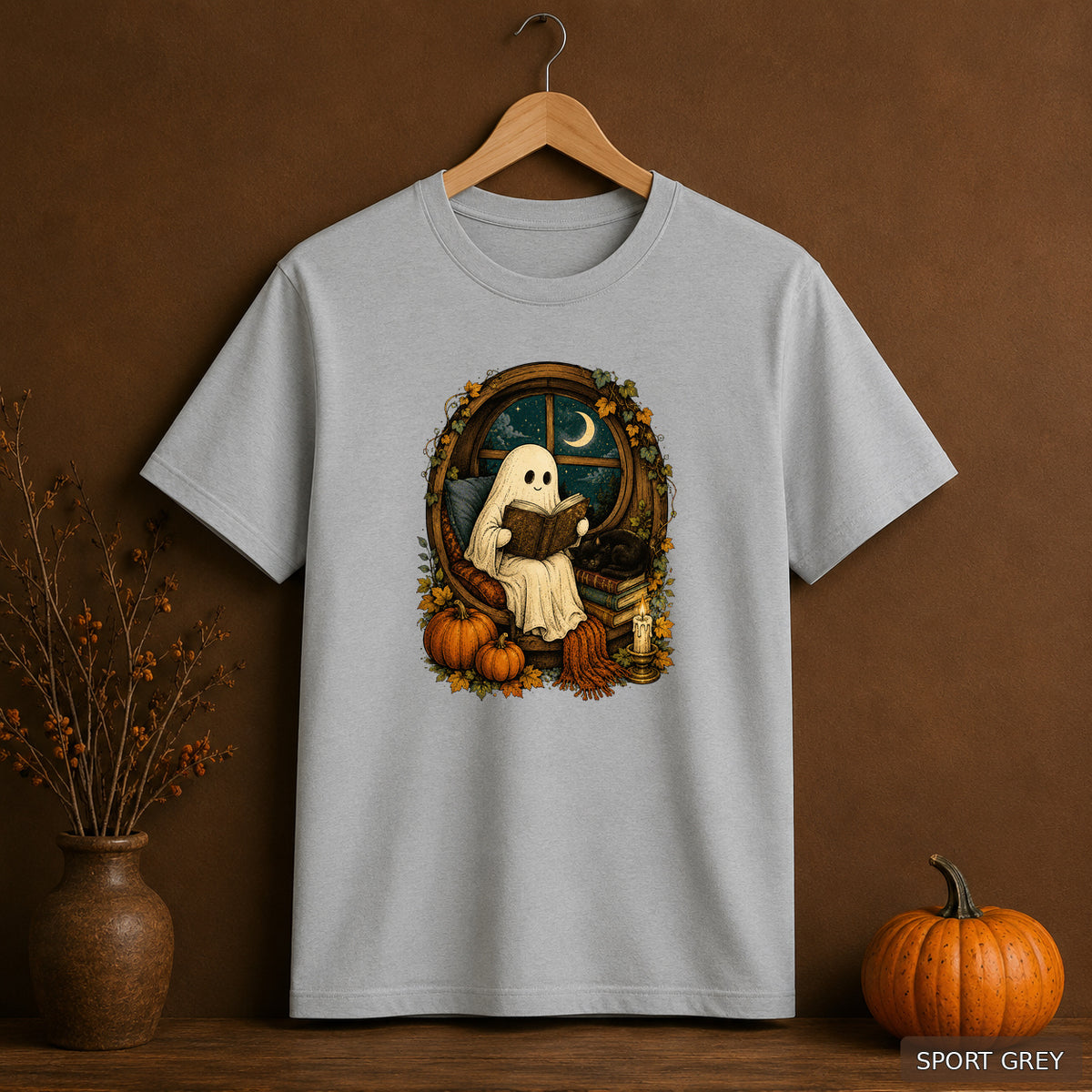 Moonlit Ghost Reading Nook Tee