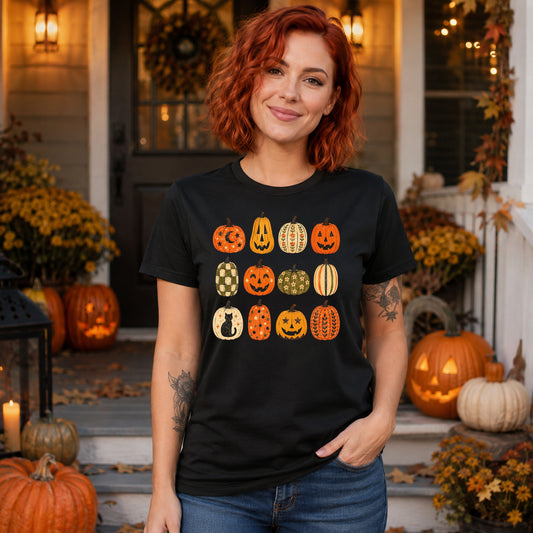 Retro Folk Pumpkin Collection Tee