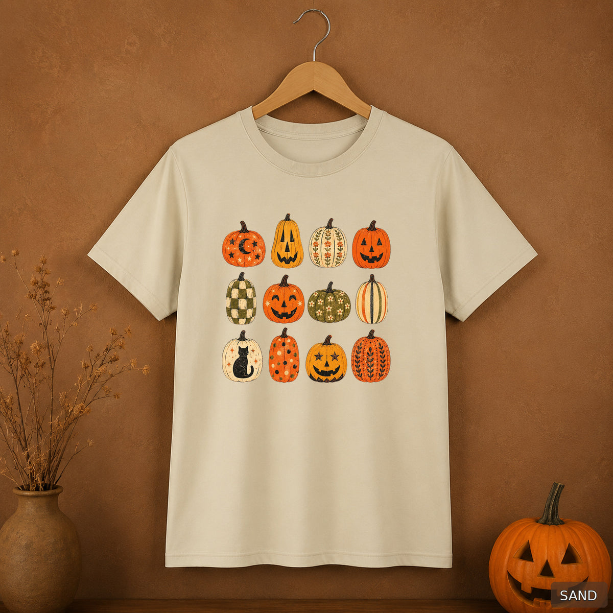Retro Folk Pumpkin Collection Tee