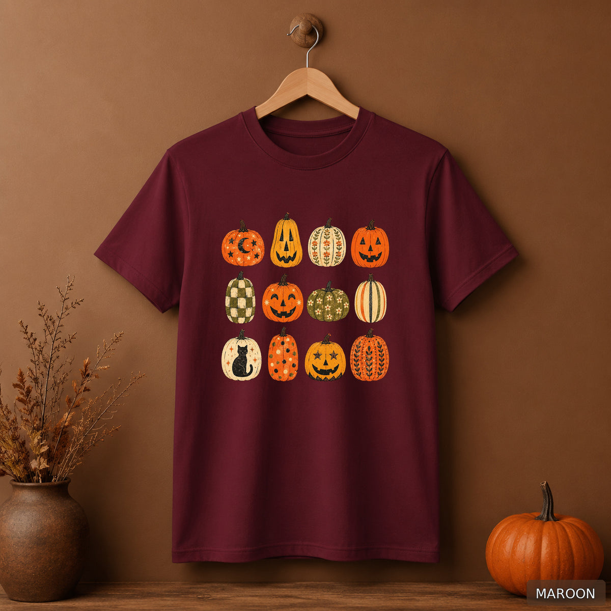 Retro Folk Pumpkin Collection Tee