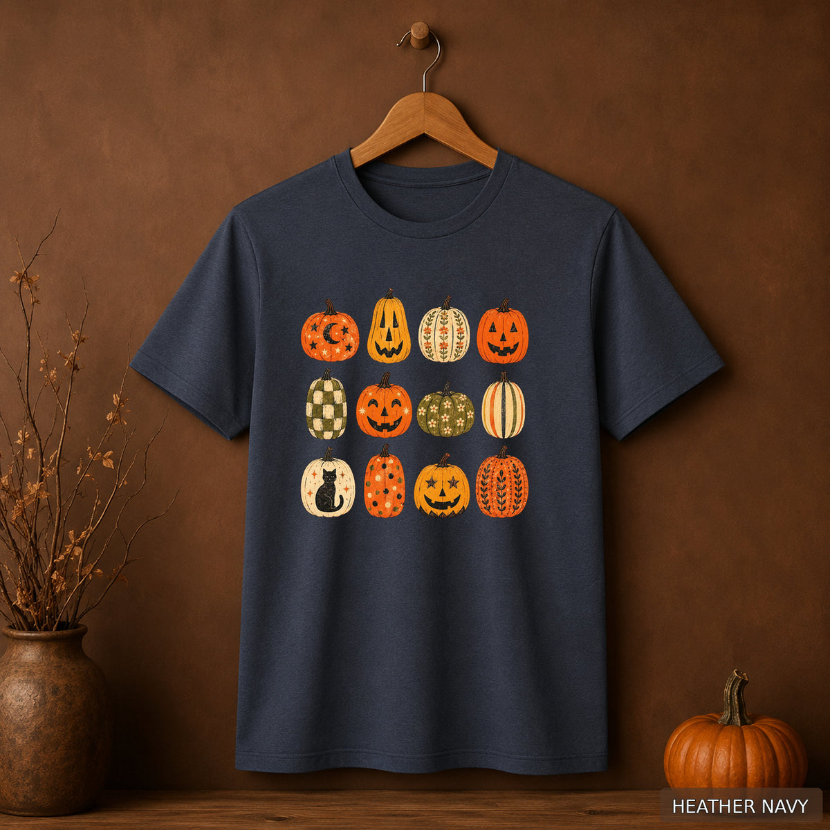 Retro Folk Pumpkin Collection Tee
