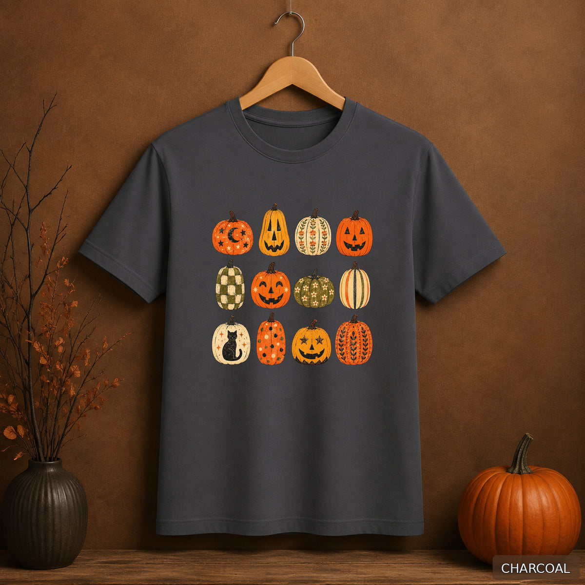 Retro Folk Pumpkin Collection Tee