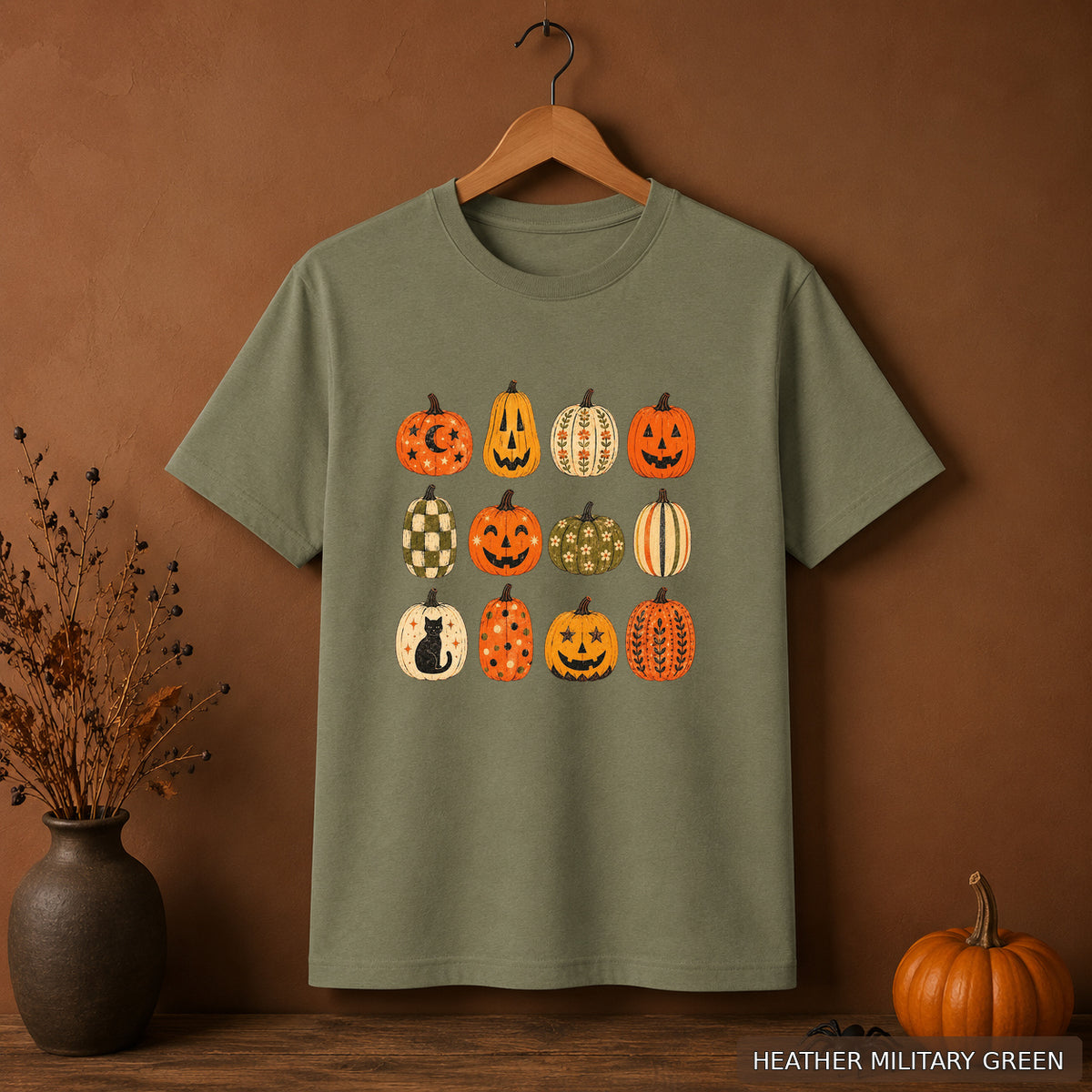 Retro Folk Pumpkin Collection Tee
