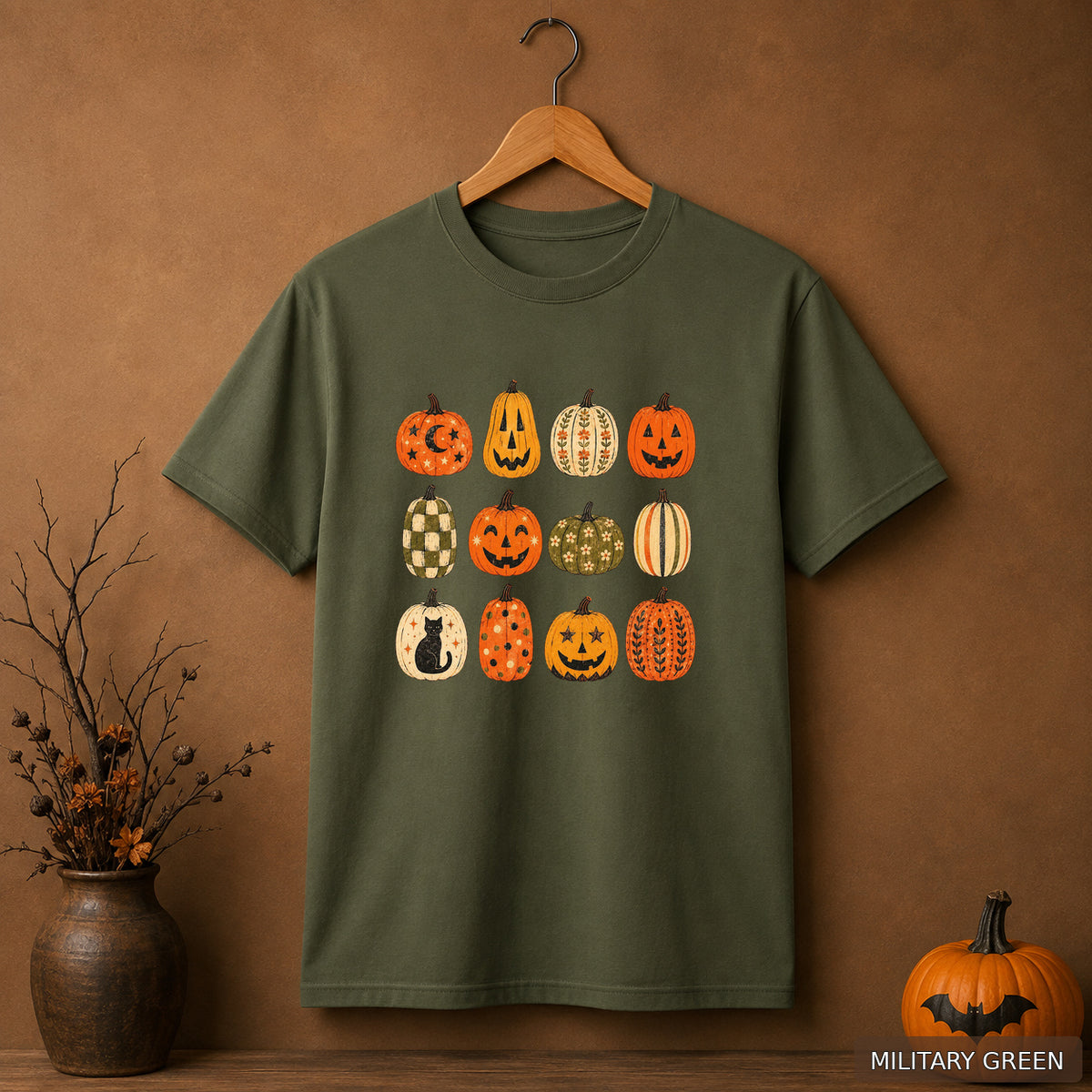 Retro Folk Pumpkin Collection Tee