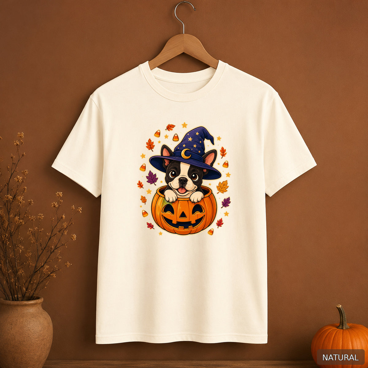 Witchy Pumpkin Puppy Tee