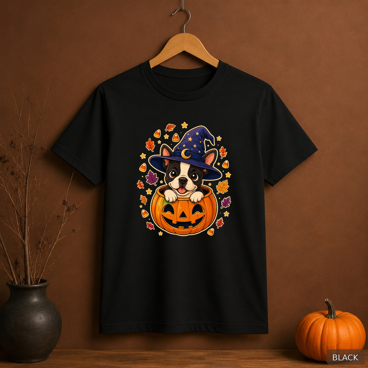Witchy Pumpkin Puppy Tee