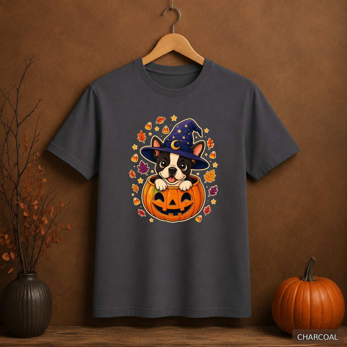 Witchy Pumpkin Puppy Tee