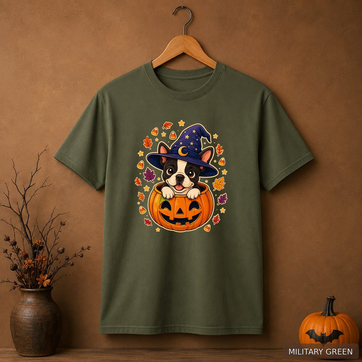 Witchy Pumpkin Puppy Tee