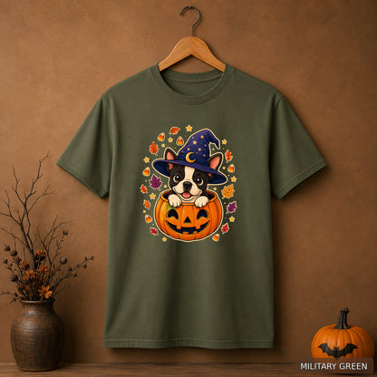 Witchy Pumpkin Puppy Tee