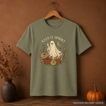 Keep It Spooky Floral Ghost Tee