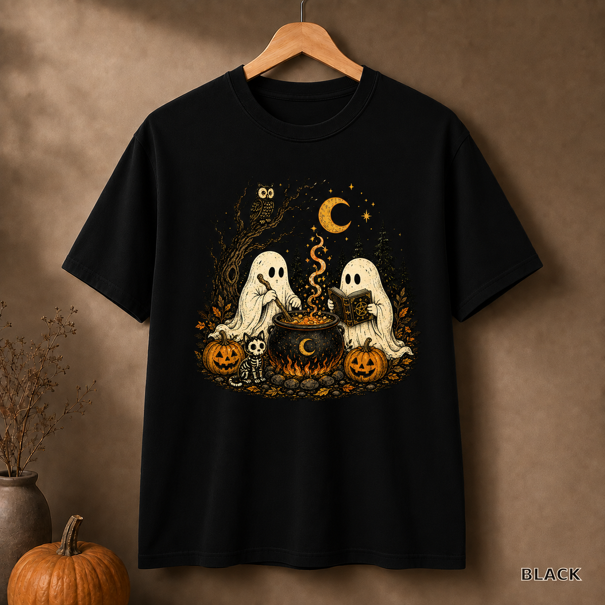 Ghostly Cauldron Halloween Tee