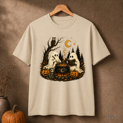 Ghostly Cauldron Halloween Tee