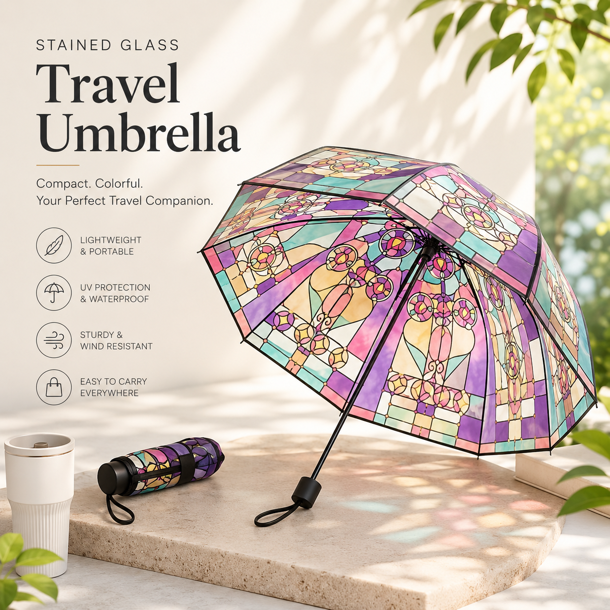 Artistic Transparent Umbrella