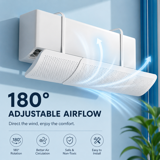 Adjustable AC Wind Deflector