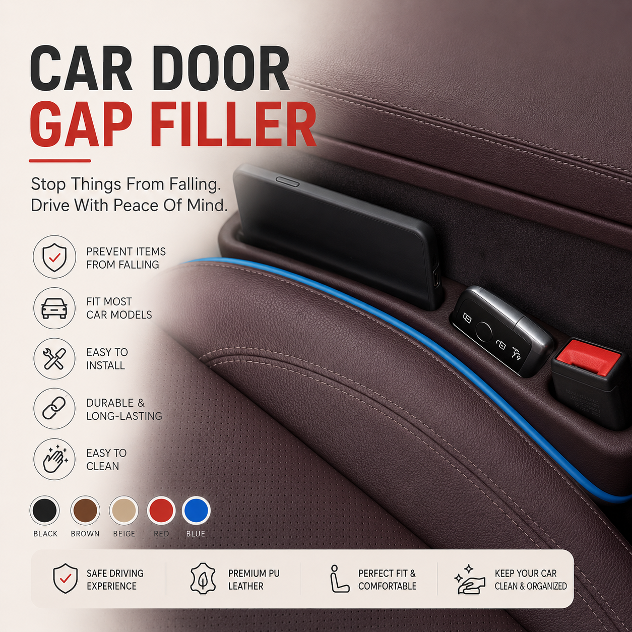 Car Seat Gap Organizer