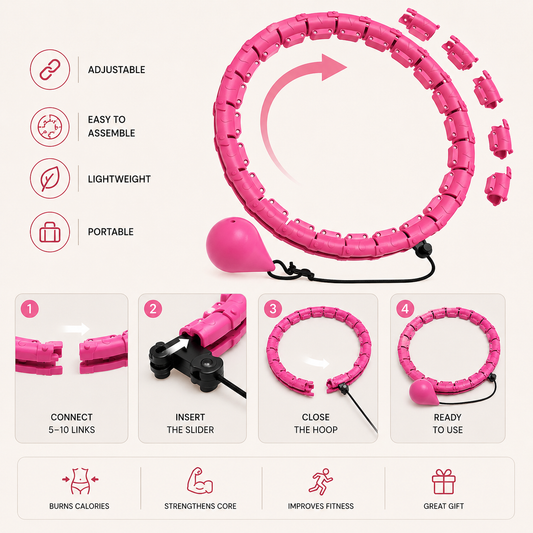 Adjustable Weighted Hula Hoop